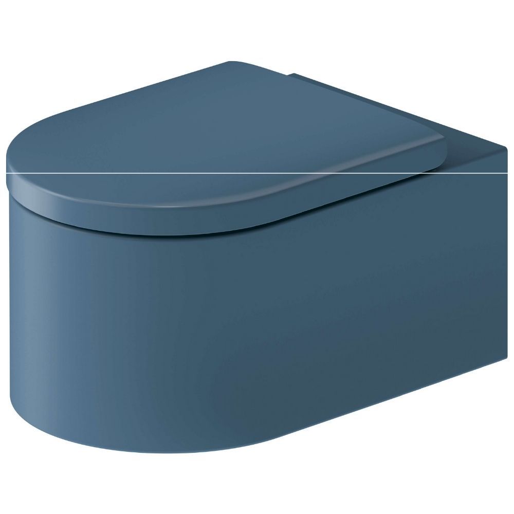 Duravit Parlour Blue Matt Smooth Toilet